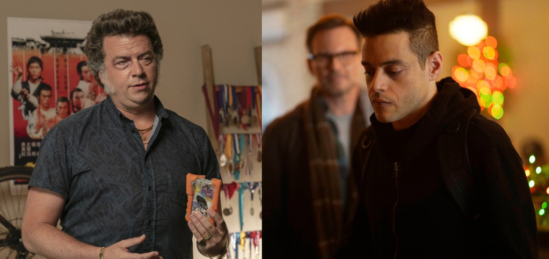 Danny McBride in The Righteous Gemstones and Rami Malek in Mr. Robot